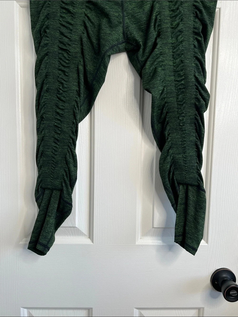 Sweetflexx green & black resistance band leggings size 14